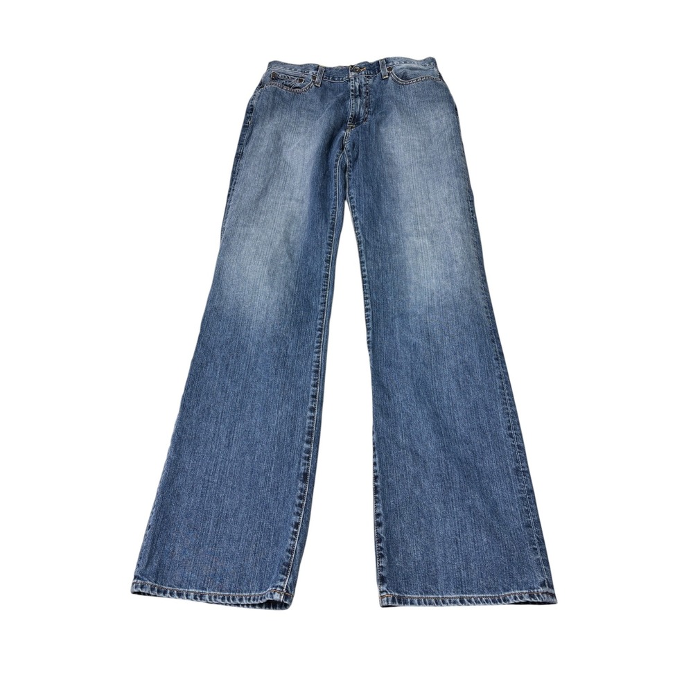 Lucky Brand 181 Relaxed Straight Blue Jeans Mens 33x36 Medium Wash 7M11089-1